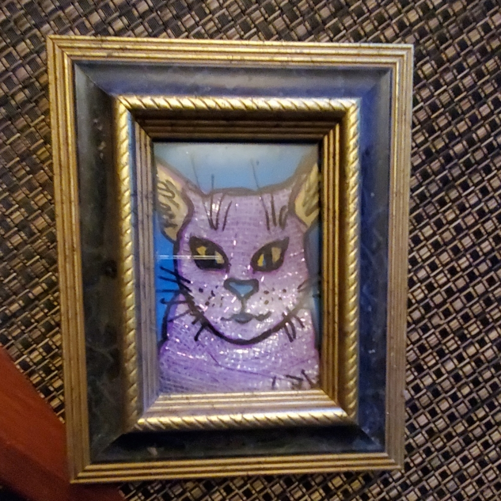 Cat painting be artist Lex Loeb